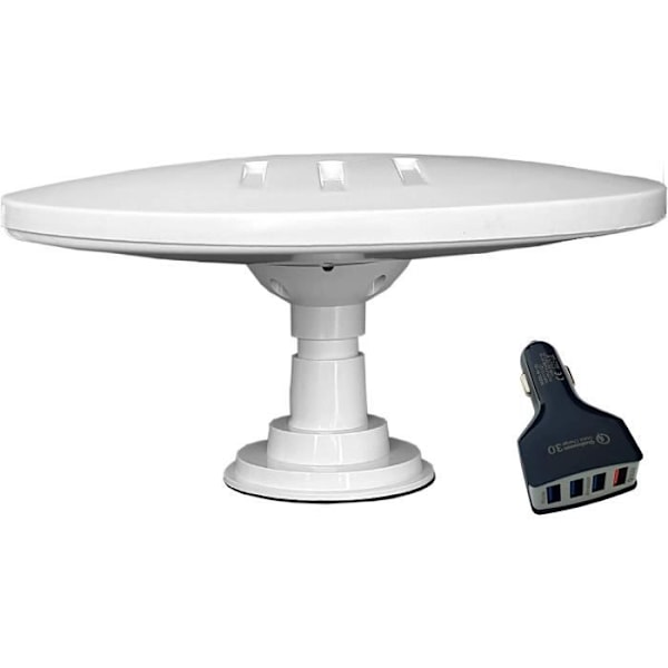 Helio – Magneettivahvistettu digitaalinen monisuuntainen HD TV antenni High Gain 33dB TNT DVB-T2 FM Dab. 12V 24V 5V USB ihanteellinen 58