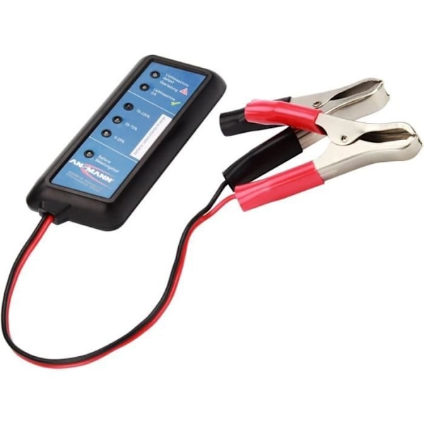 Automatisk oplader - ANSMANN - ALCS 2-24A - 2V 6V 12V 24V - Alligator clips - Batteritester