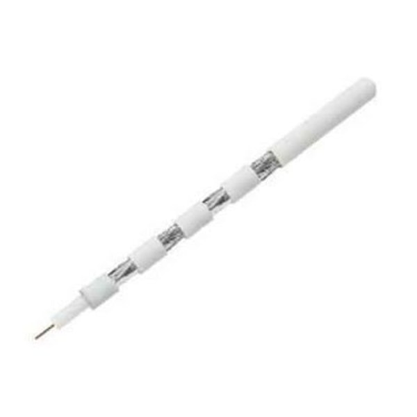 Koaksialkabel - LOGILINK - 100 m - Hvid - 75 Ohm - 120 dB - 4 skærme hvid