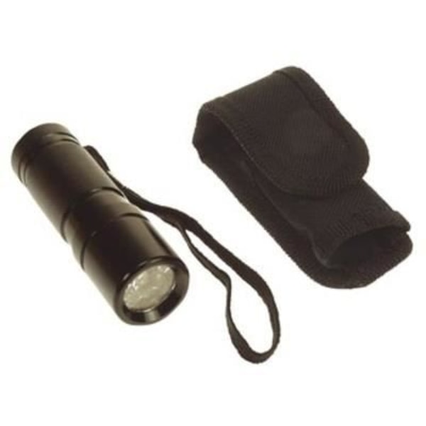 Aluminium lommelygte 9 LED'er zll1022 blinkende lys