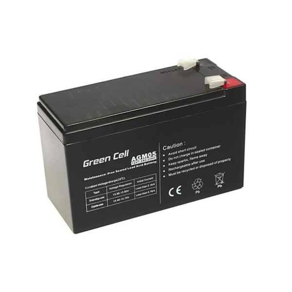 AGM VRLA Green Cell 12V 7,2Ah Strömbatteri