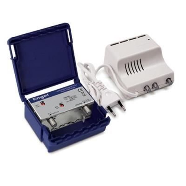 Lte Amplifier Engel 1 Input gain 30db (uhf - Vhf) + Strømforsyning (al6120) Med digitalt udbyttefilter