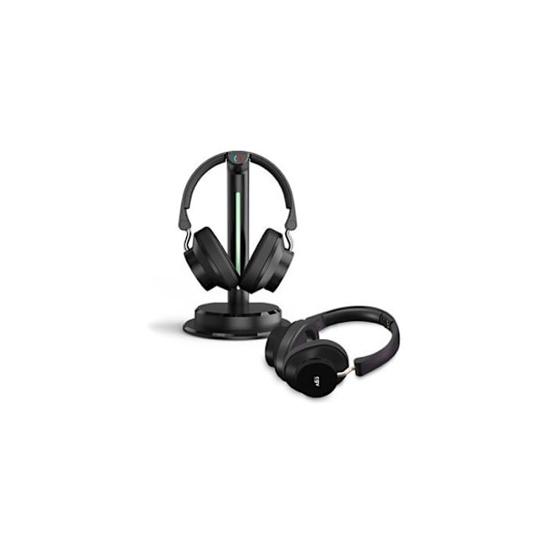 TV-hovedtelefoner - CGV - Prelude 3 Duo - Circum-aural - Kablet - Sort Svart