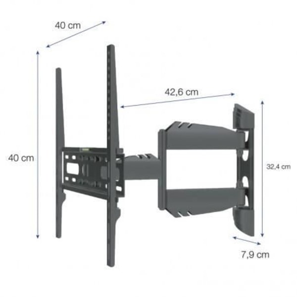 SEDEA Dreje- og vippe-tv-vægbeslag til 80 til 127 cm TV
