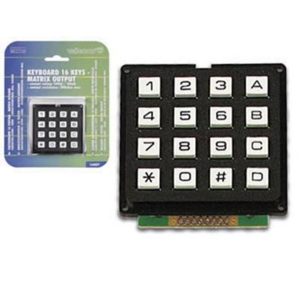 Alfanumerisk tastatur 16 taster matrix output