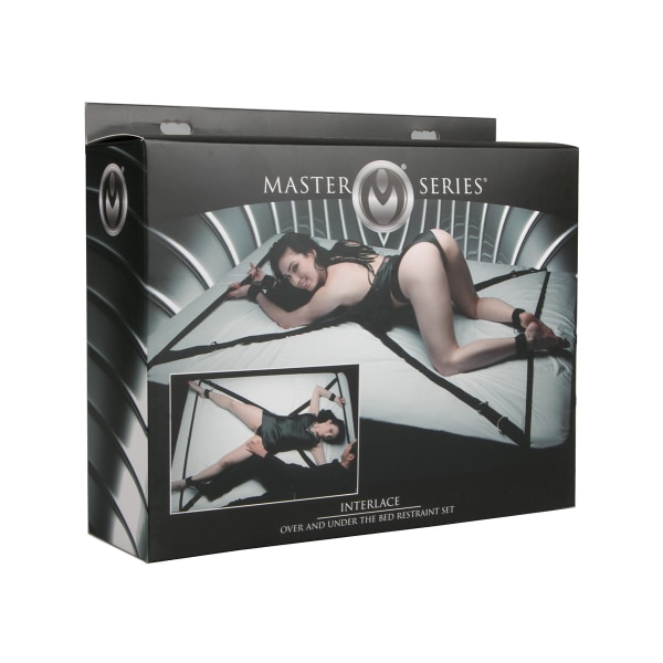 XR Master Series: Interlace, Bed Restraint Set Svart