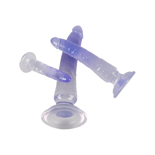 You2Toys: Crystal Clear, Anal Dildo Training Set Lila, Transparent