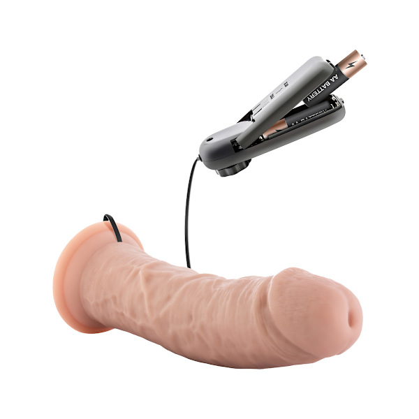 Dr. Skin: Dr. Joe Vibrating Cock, 20 cm Ljus hudfärg