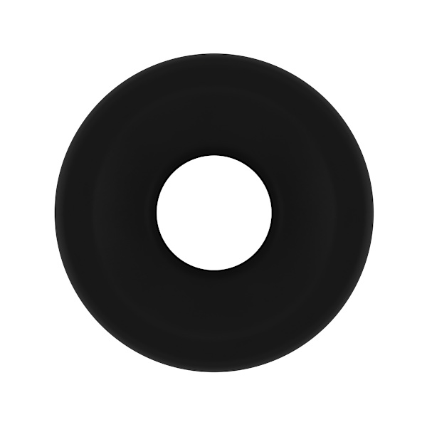 Sono: Large Hollow Tunnel Butt Plug No. 51, svart Svart