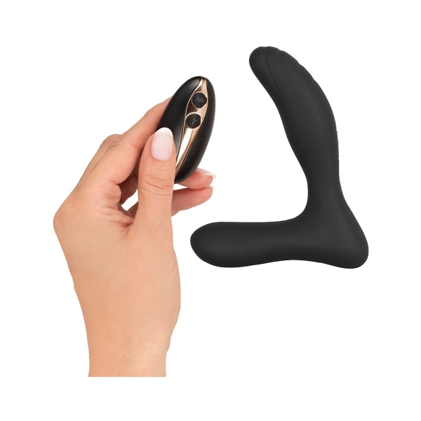 Anos: RC Prostate Butt Plug with Vibration Svart