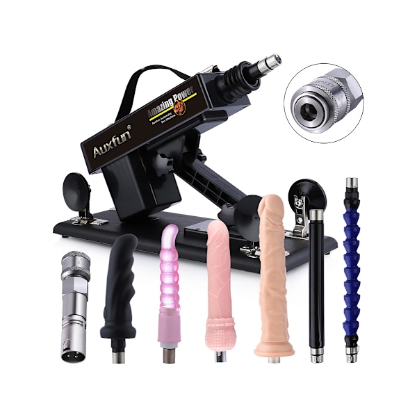 Auxfun: Basic 3XLR Sex Machine, Bundle Mateo Svart