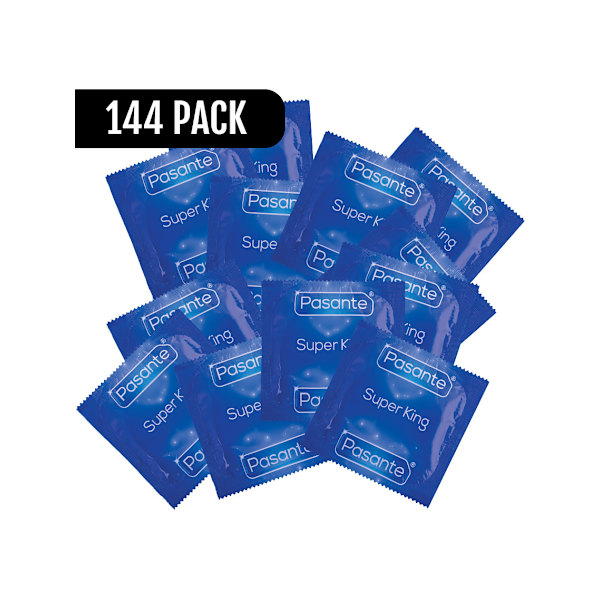 Pasante Super King: Kondomer, 144-pack Transparent