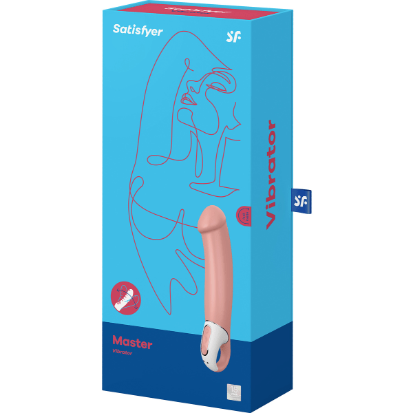 Satisfyer Vibes: Master, hudfärgad Ljus hudfärg