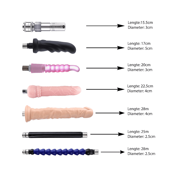 Auxfun: Basic 3XLR Sex Machine, Bundle Mateo Svart