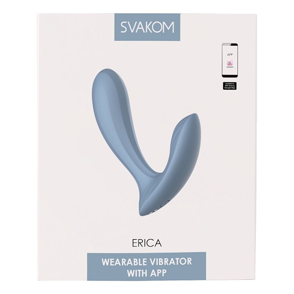 Svakom: Erica, Wearable Vibrator with App, blå Blå