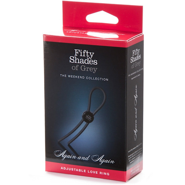 Fifty Shades of Grey: Again and Again, Adjustable Love Ring Svart