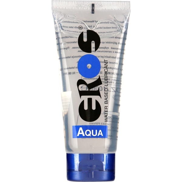 Eros Aqua: Vattenbaserat Glidmedel, 200 ml Transparent 200 ml (Tub)