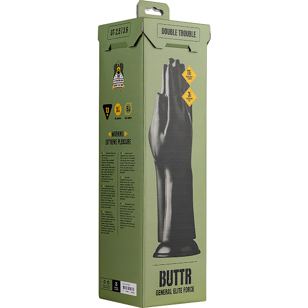 BUTTR: General Elite Force, Double Trouble, Fist Dildo Svart