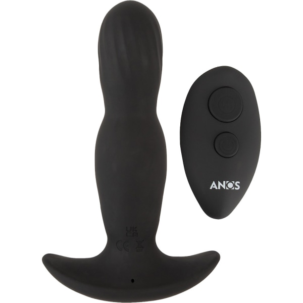 Anos: RC Inflatable Massager with Vibration Svart