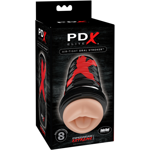 Pipedream PDX Elite: Air-Tight Oral Stroker Ljus hudfärg