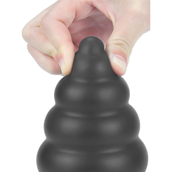 LoveToy: King Sized Vibrating Anal Cracker Svart