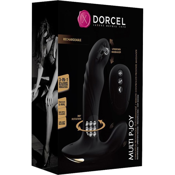 Marc Dorcel: Multi P-Joy, Remote Prostate Massager Svart