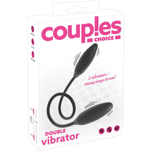 Couples Choice: Double Vibrator Svart