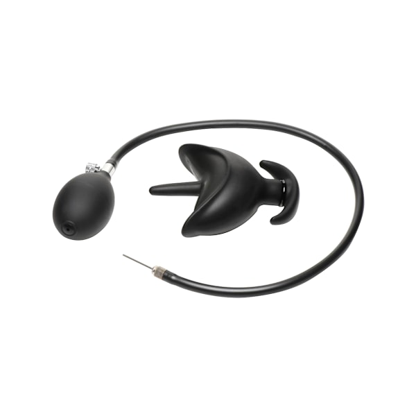 XR Master Series: Ass Bound, Inflatable Silicone Anal Plug Svart