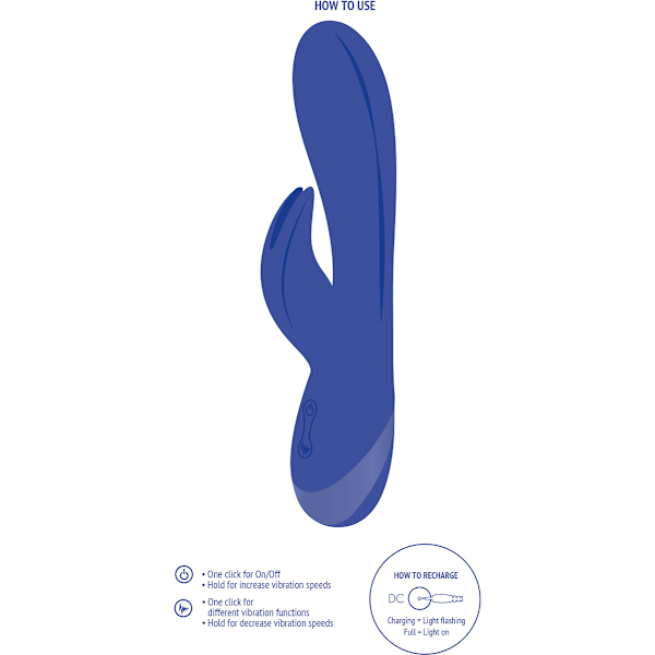Xocoon: Everlasting Love, G-Spot Rabbit Vibrator Blå