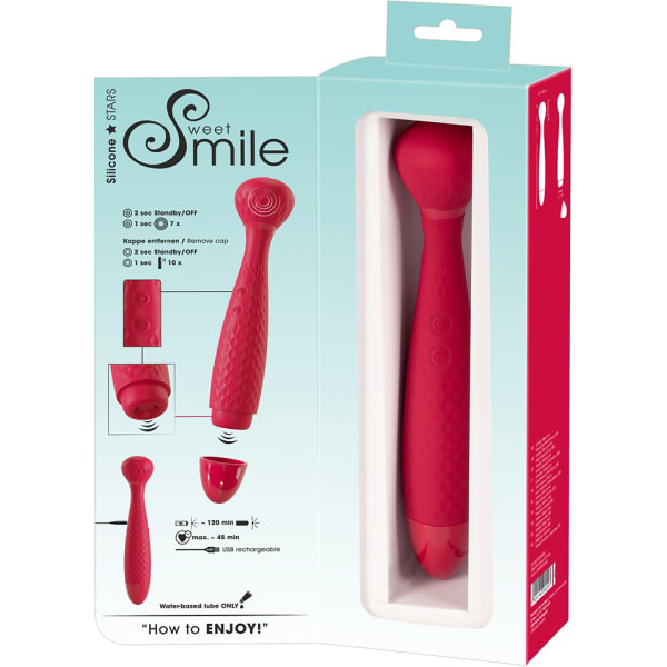 Sweet Smile: Wand with Thumping Function Röd