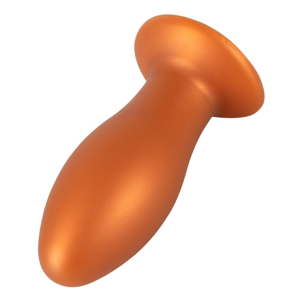 Anos: Big Soft Butt Plug with Suction Cup, 16 cm Orange