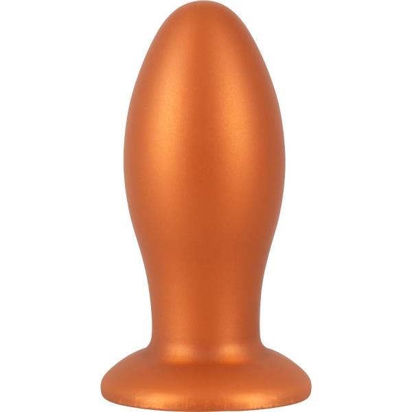 Anos: Kæmpe blød buttplug med sugekop, 21 cm Orange