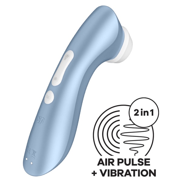 Satisfyer: Satisfyer Pro 2+, Air Pulse Stimulator + Vibration Blå