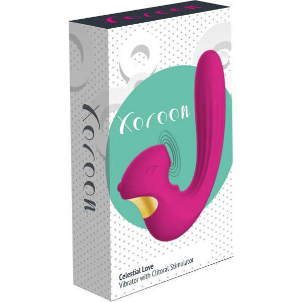Xocoon: Celestial Love, Vibrator with Clitoral Stimulator Rosa