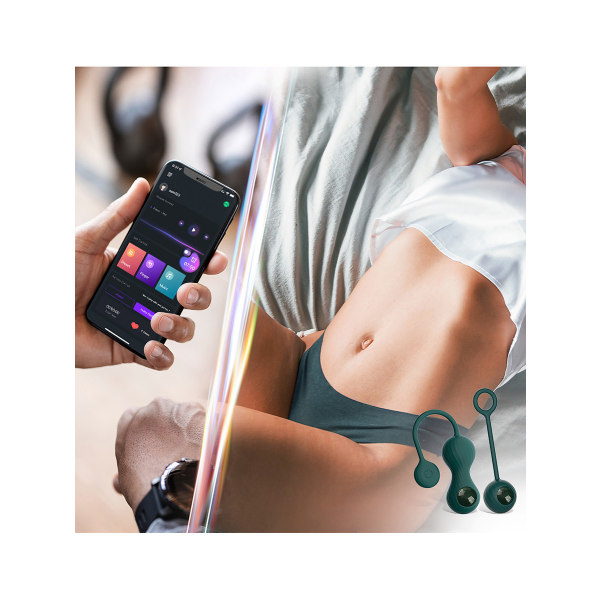 Magic Motion: Crystal Duo, App-Controlled Kegel Vibrator Grön