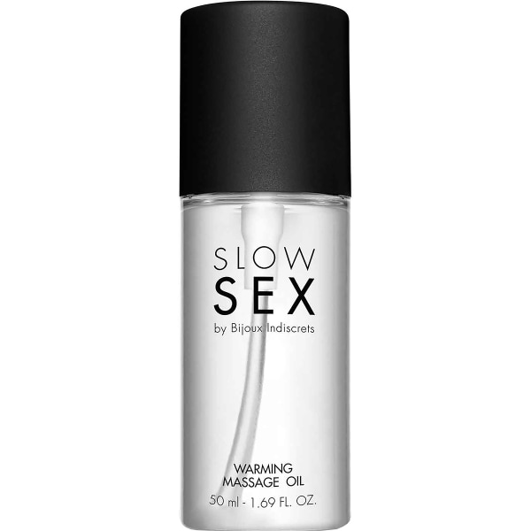 Bijoux Indiscrets: Slow Sex, Varm Massageolie, 50 ml Transparent