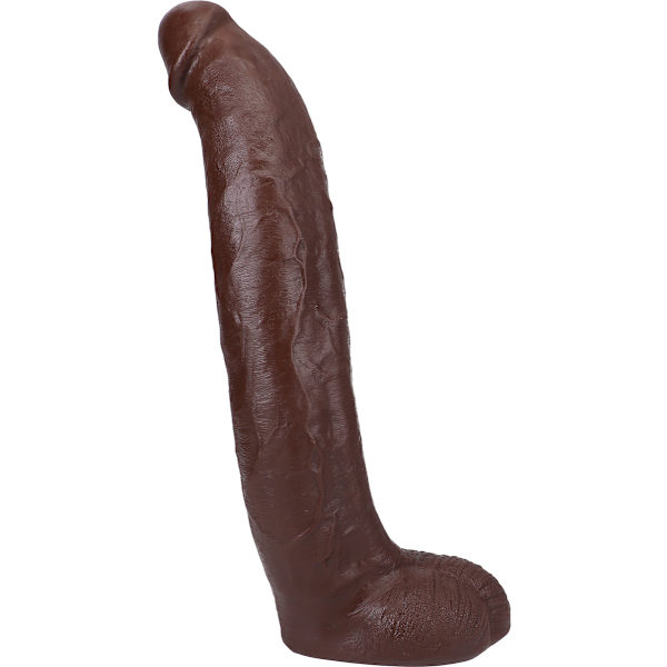 Signature Cocks: Brickzilla, Realistic Ultraskyn Dildo, 33 cm Mörk hudfärg