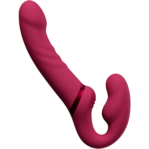 Lovense: Lapis, Bluetooth Vibrating Strapless Strap-on Dildo Rosa