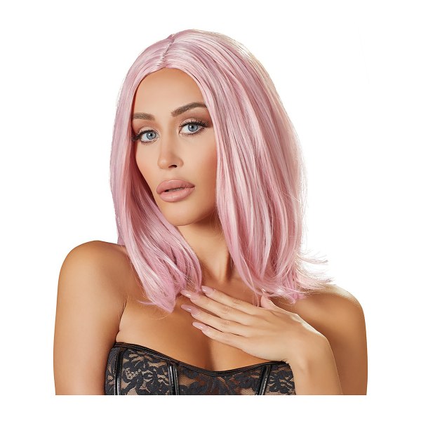 Cottelli Collection: Bob Pink Wig Rosa