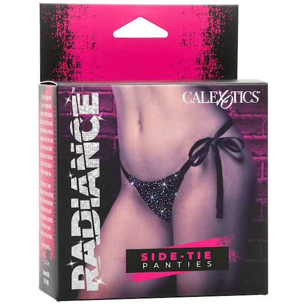 California Exotic: Radiance, Side-Tie Panties, One Size Svart one size