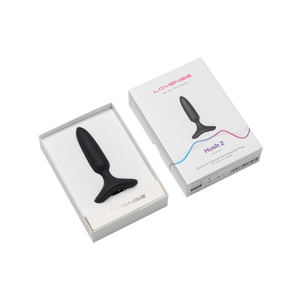 Lovense: Hush 2, Bluetooth Butt Plug Svart