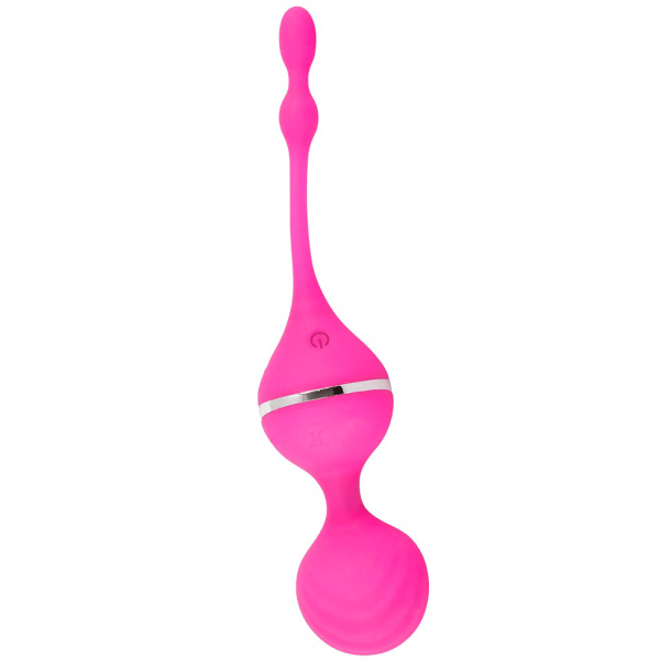 Sweet Smile: Vibrating Love Balls, Rechargeable Rosa