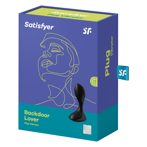 Satisfyer: Backdoor Lover, Plug Vibrator, black Svart
