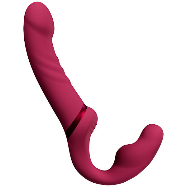 Lovense: Lapis, Bluetooth Vibrating Strapless Strap-on Dildo Rosa