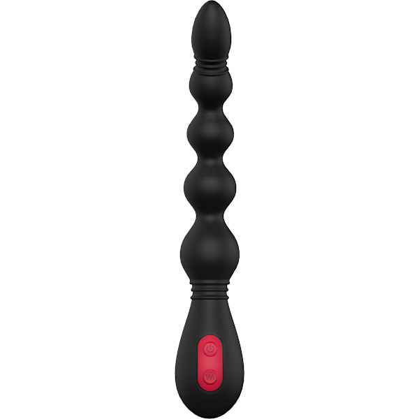 Dream Toys: Cheeky Love, Anal Flexi Beads, svart Svart