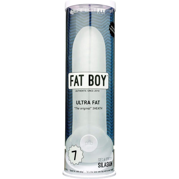 Perfect Fit: Fat Boy Ultra Fat Sheath, 7 inch, transparent Transparent, Vit