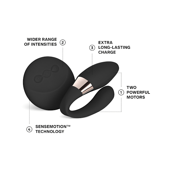 LELO: Tiani Duo, Dual-Action Couples Massager Svart