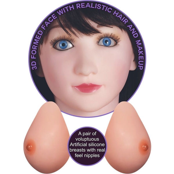 LoveToy: Silicone Boobie Super Love Doll 1 Ljus hudfärg