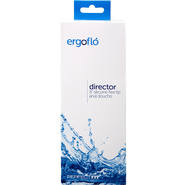 Perfect Fit: Ergoflo, Director Anal Douche, 20 cm Silicone Fl... Svart