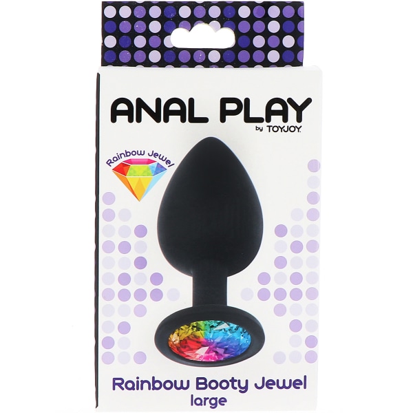 Toy Joy: Rainbow Booty Jewel Svart Large